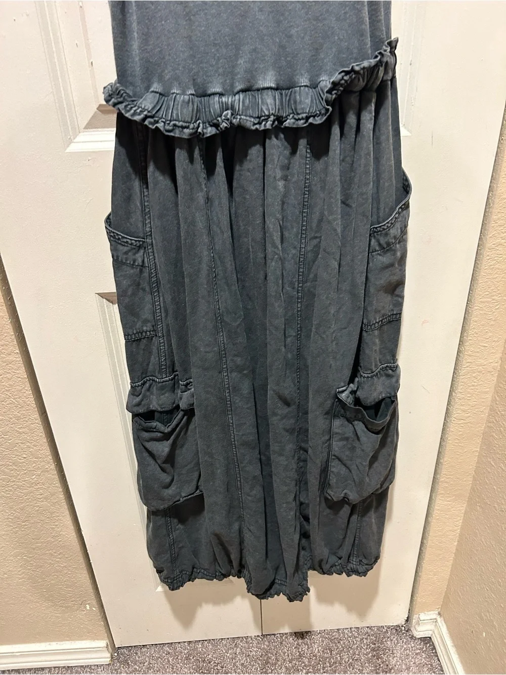 Anthropologie Daily Practice High-Neck Tank Twofer Midi Dress , size S